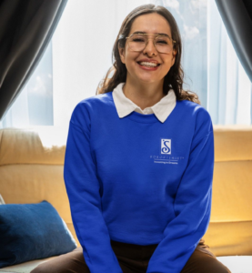 Blue Soroptimist Crewneck